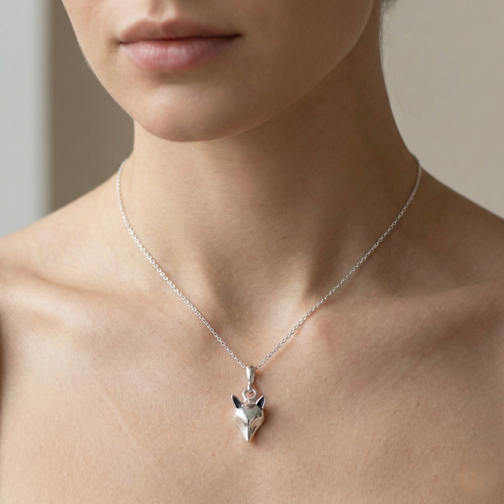Sterling Silver 925 Fox Pendant “Sorrel”
