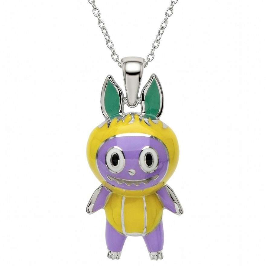 Sterling Silver 925 Labubu Necklace Pendant "Lila"