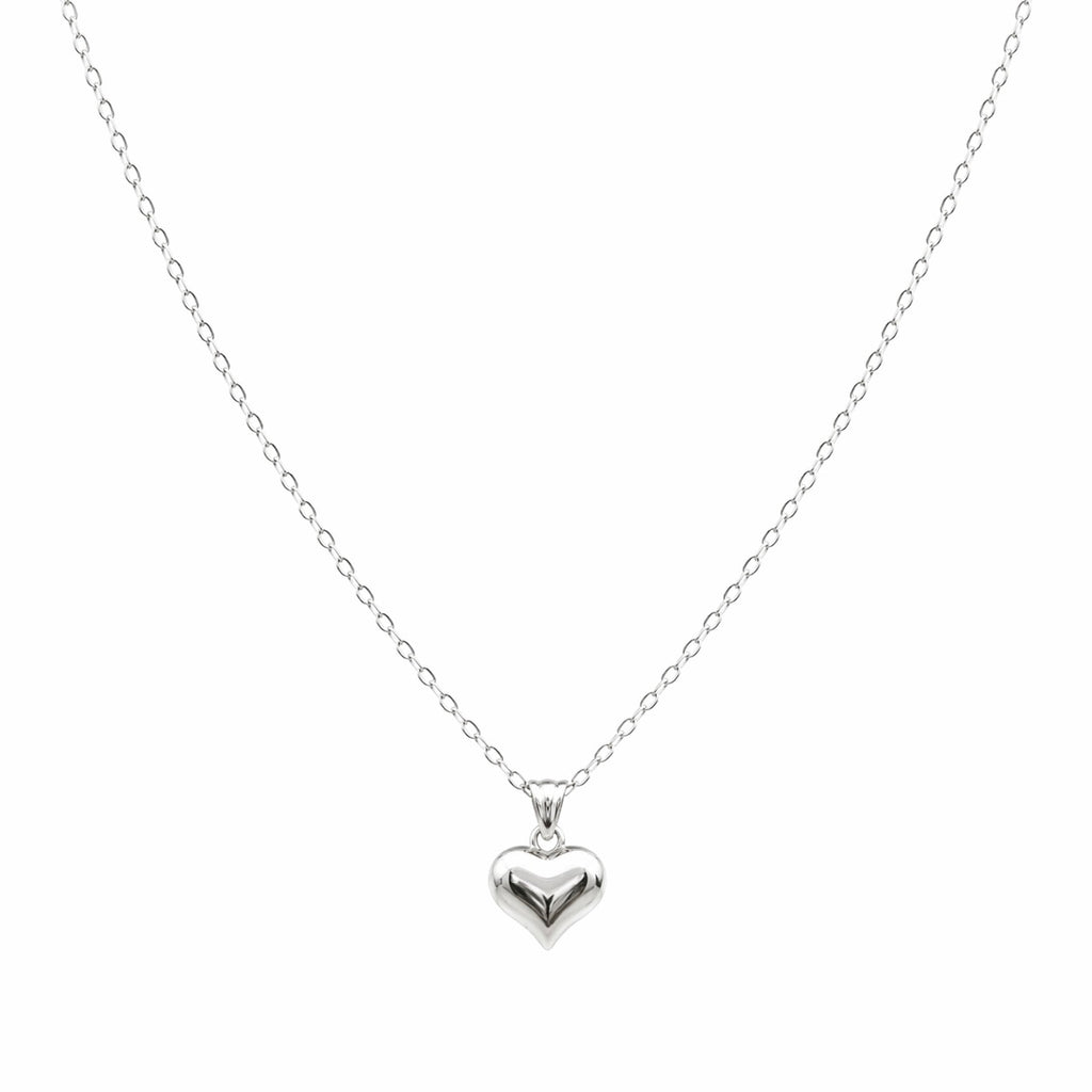 Halskette mit Anhänger „Coeur“ aus Sterlingsilber 925, kleines Herz