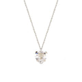 Sterling Silver 925 Heart Swarovski Crystal Necklace Pendant "Veritas"