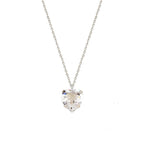 Sterling Silver 925 Heart Swarovski Crystal Necklace Pendant "Veritas"