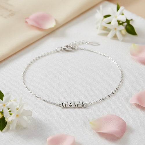 Sterling Silver 925 Chain Bracelet "MAMA"