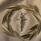 Sterling Silver 925 Crucifix INRI Cross Pendant “Pray"