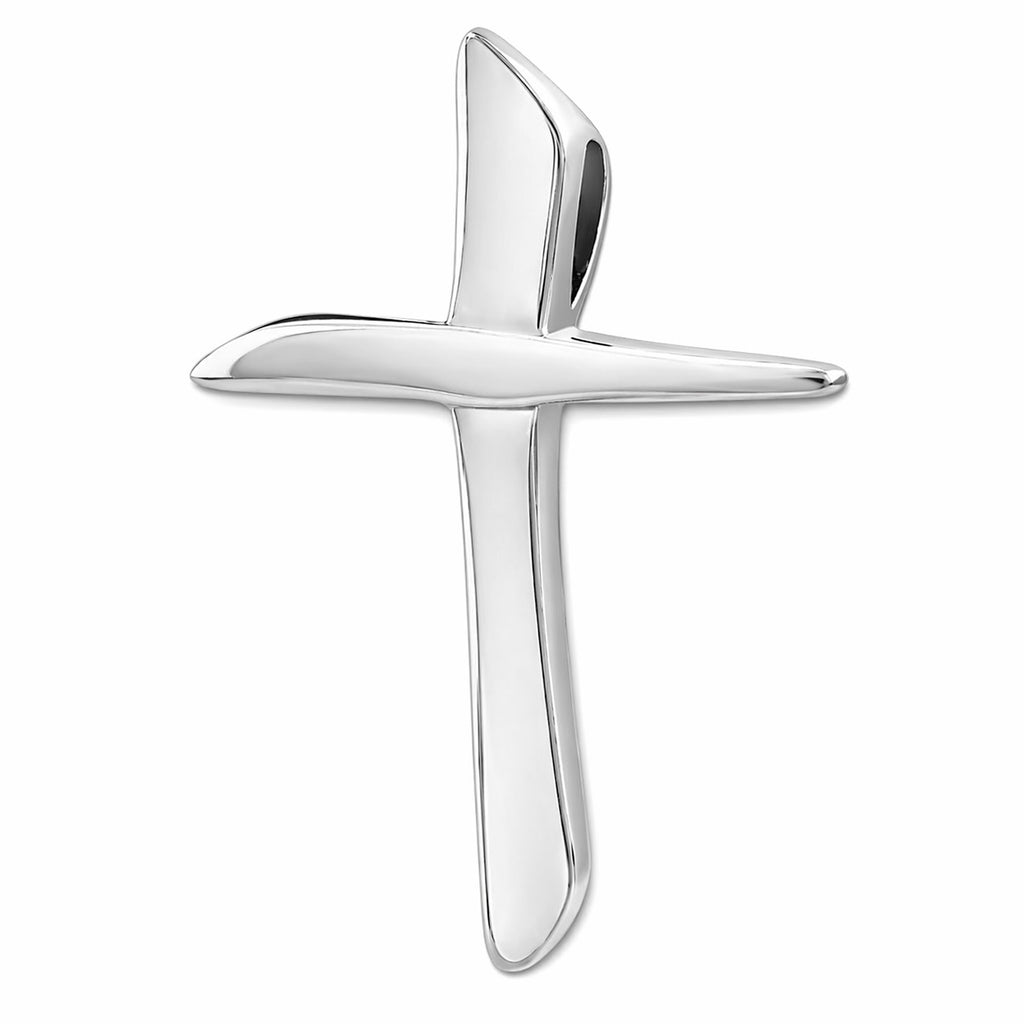 Silber 925 Angewinkelter Kreuz-Anhänger „Cael“