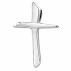 Sterling Silver 925 Angled Cross Pendant "Cael"