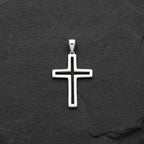 Sterling Silver 925 Open Cross Pendant "Lima"