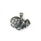 Sterling Silver 925 Football Boot Ball Pendant "G.O.A.T"