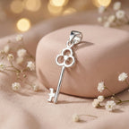Sterling Silver 925 Key Pendant "Secret Door"