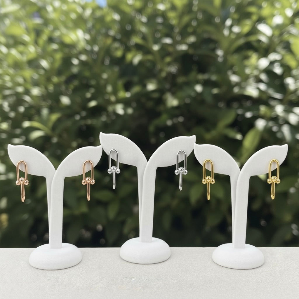 Ohrstecker aus Sterlingsilber 925 "The U"