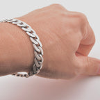 Sterling Silver 925 Unisex Curb Chain Bracelet "Ferno"