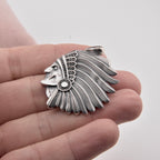 Sterling Silver 925 Native American Pendant "Spirit"