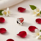 Sterling Silver 925 Red Heart “Love You” Bracelet Charm