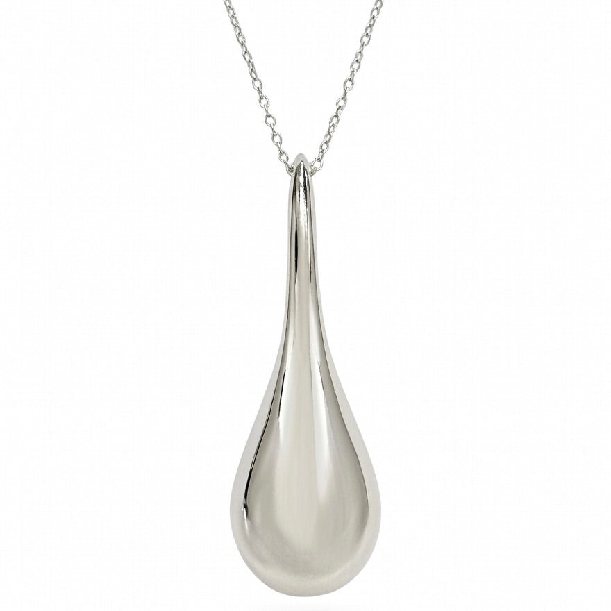 Sterling Silver 925 Teardrop Necklace Pendant "Aria"