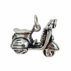 Sterling Silver 925 Vespa Scooter Charm Pendant "Audrey"