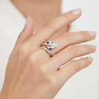 Sterling Silver 925 Calla Lily Wrap Ring Adjustable Sizes "Callista"