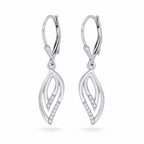 Sterling Silver 925 Drop CZ Earrings "Carla"