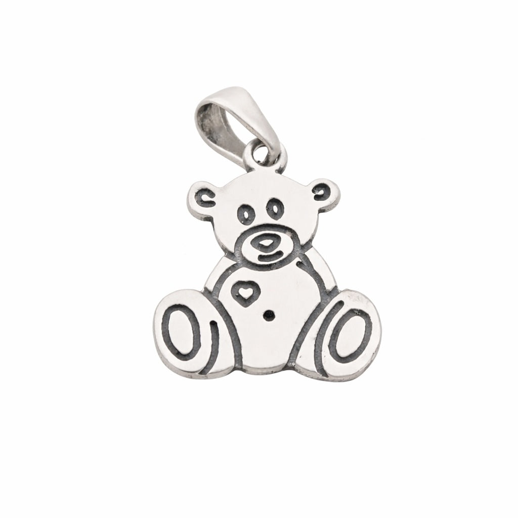 Sterling Silver 925 Teddy Bear Pendant “Milo”