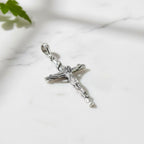 Sterling Silver 925 Cross Crucifix Pendant "Messiah"