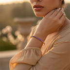 Sterling Silver 925 Rose Gold CZ Bangle Bracelet "Ombre"