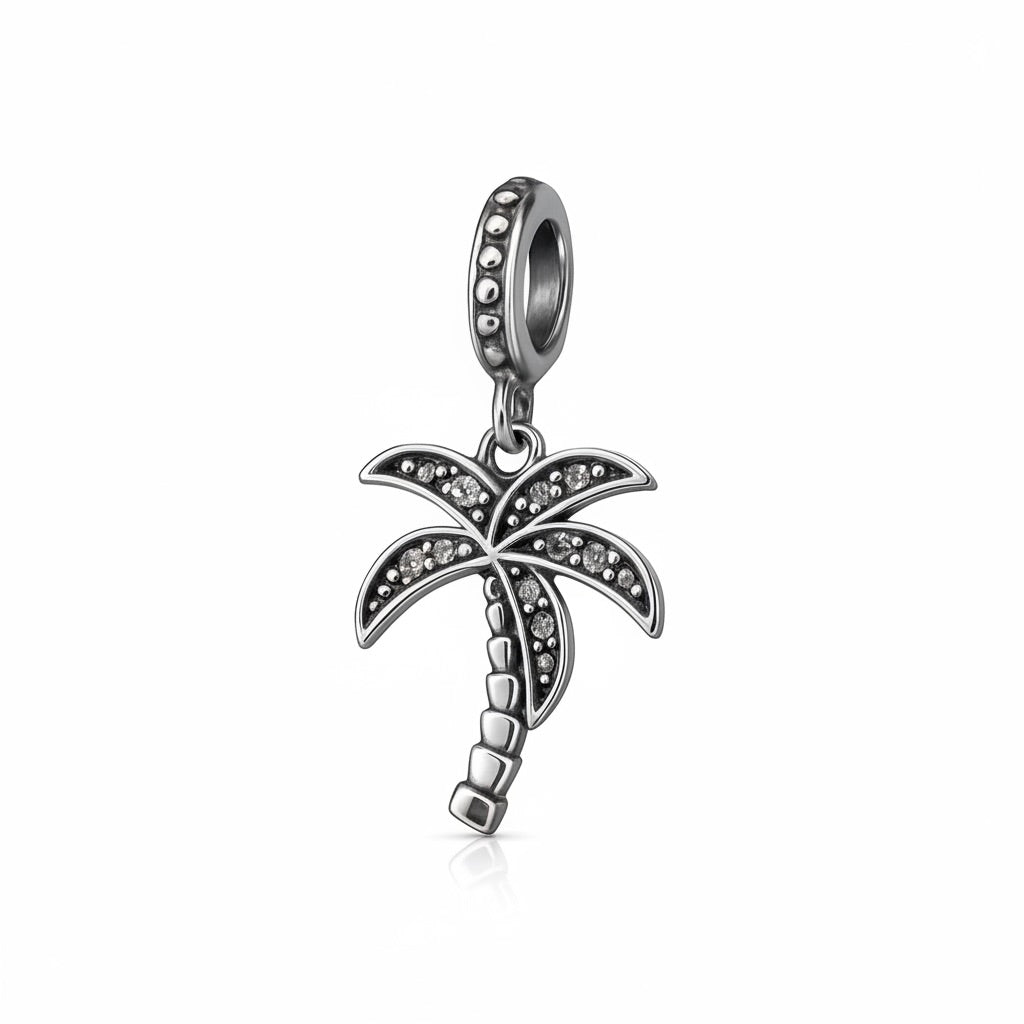 Armband aus 925er Sterlingsilber mit Zirkonia-Palme „Summer Breeze“