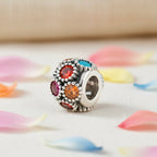 Sterling Silver 925 Multicolour Bracelet Bead Charm “Festival Lights”