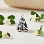 Sterling Silver 925 Colourful Christmas Tree Bracelet Charm “Noel”