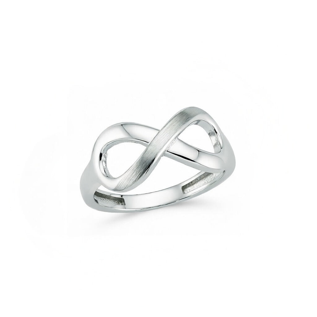 Sterling-Silber 925 Unendlichkeitsring "Eva"