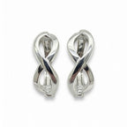 Sterling Silver 925 Infinity Symbol Hoop Earrings "Eterna"