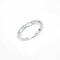 Sterling Silver 925 Sparkling Arch CZ Ring "Teya"