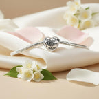 Sterling Silver 925 Heart Bracelet Bead Charm "Mum"
