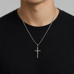 Sterling Silver 925 Cross Crucifix Pendant "Messiah"