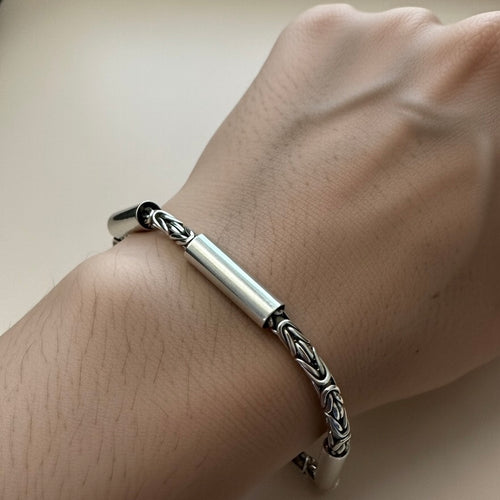 Sterling Silver 925 Byzantine Bracelet "Azara"
