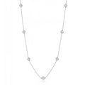 Sterling Silver 925 CZ Station Necklace "Phoebe"
