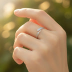 Sterling Silver 925 Leaf Wrap Band Ring Adjustable Sizes "Sylvia"