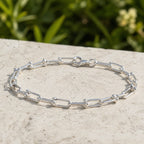 Sterling Silver 925 Chain Link Bracelet "The U"