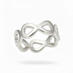 Sterling Silver 925 Infinity Symbol Wrap Ring "Emra"