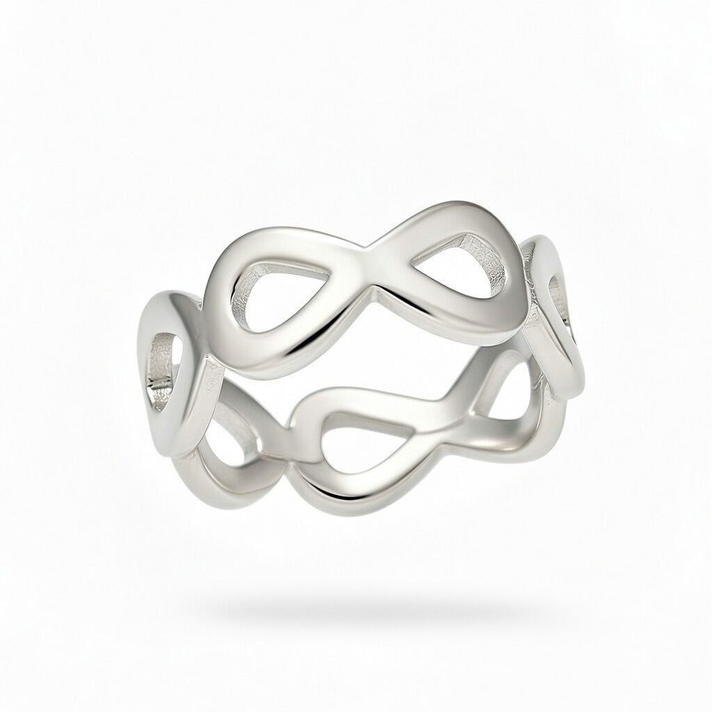 Sterling Silver 925 Infinity Symbol Wrap Ring "Emra"