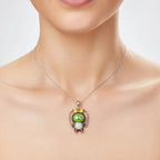 Sterling Silver 925 Labubu Necklace Pendant "Gwen"