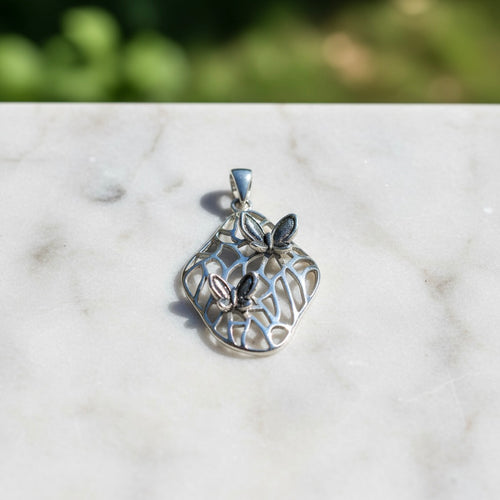 Sterling Silver 925 Butterfly Pendant "Aella"