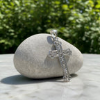 Sterling Silver 925 Cross Pendant "Lace"