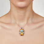 Sterling Silver 925 Labubu Necklace Pendant "Zaffi"