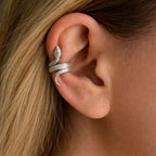 Sterling Silver 925 Snake Ear Cuff "Ophira"