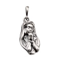 Sterling Silver 925 Virgin Mary Religious Pendant “Prayer”