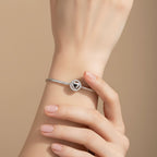 Sterling Silver 925 Sparkling Heart Bracelet Bead Charm “Pure Love”