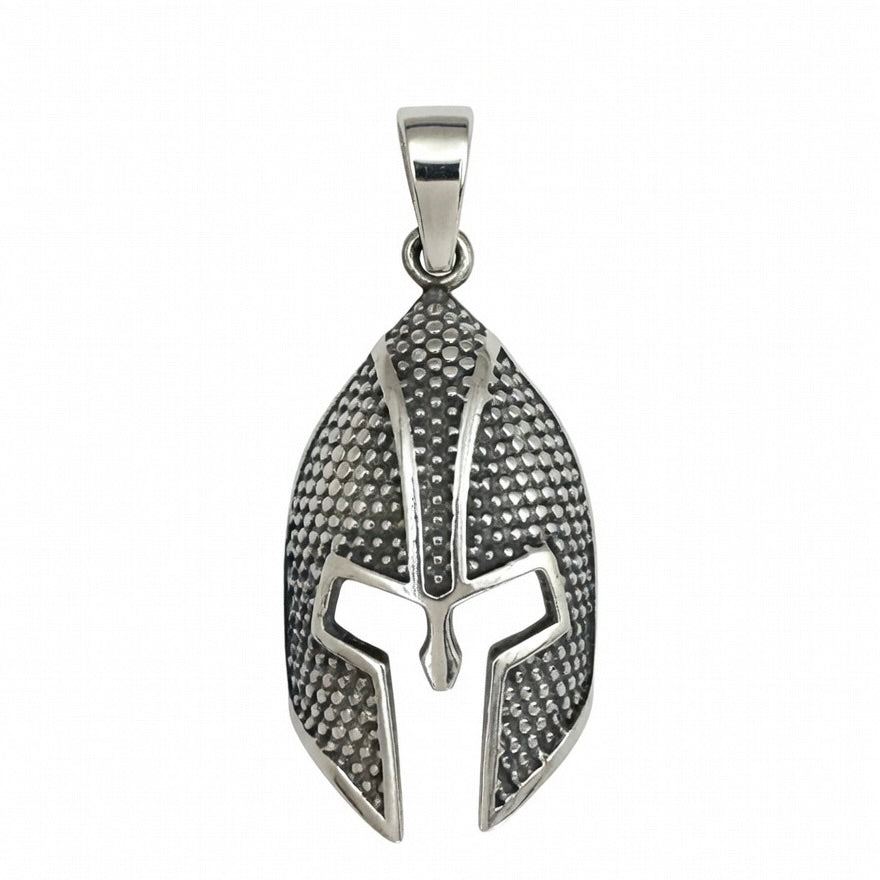 Sterling Silver 925 Spartan Helmet Warrior Pendant "Laconia"