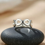 Sterling Silver 925 Infinity Symbol Wrap Ring "Emra"