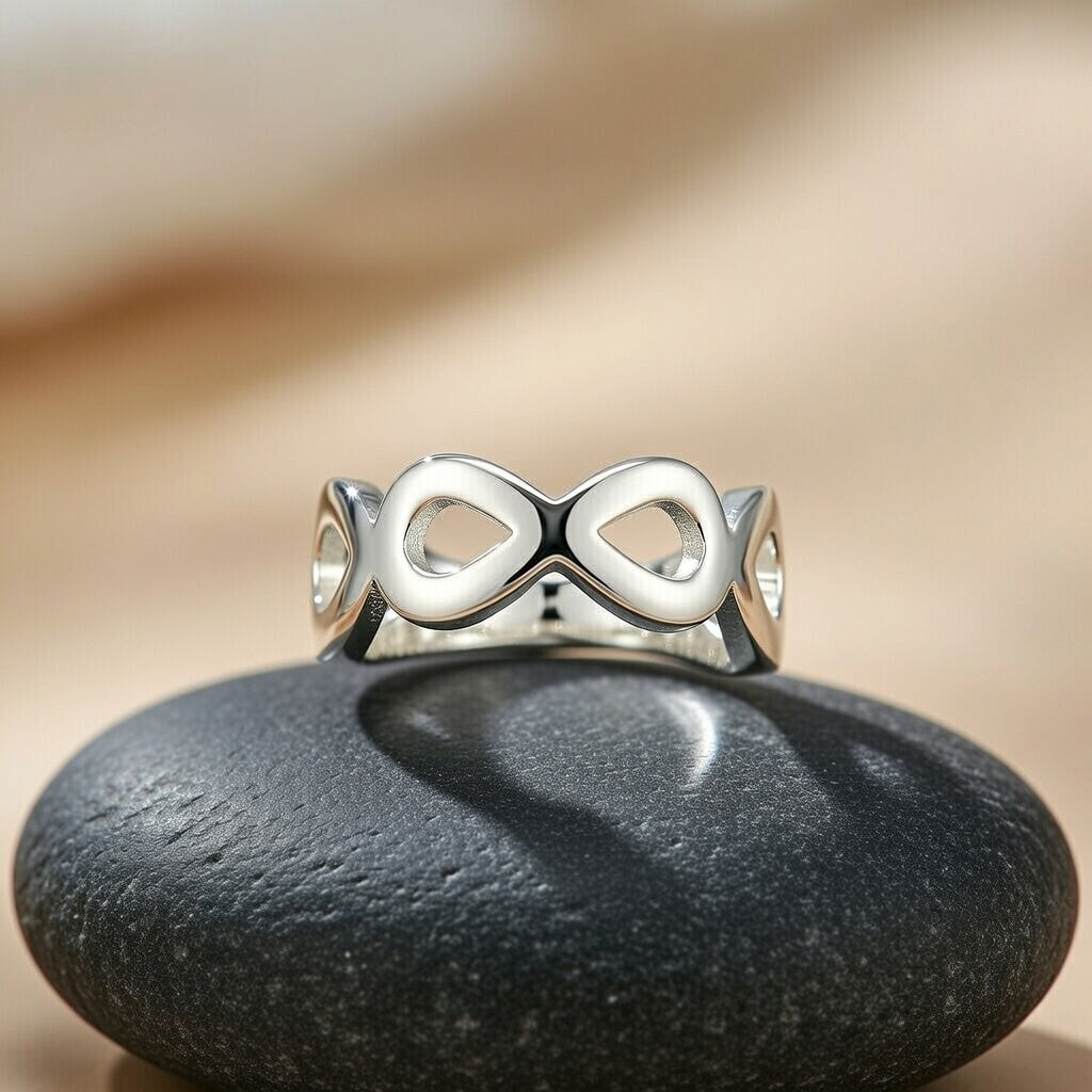 Sterling Silver 925 Infinity Symbol Wrap Ring "Emra"