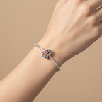 Sterling Silver 925 Multicolour Bracelet Bead Charm “Festival Lights”