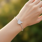 Sterling Silver 925 Sparkling Mouse Head Bracelet Charm "Mike"