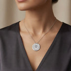 Sterling Silver 925 Multilingual Pendant Necklace "Good Luck"